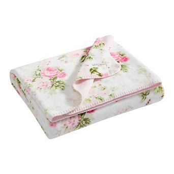 Laura Ashley Floral Throw Blanket
