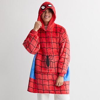 Men's Wearable Marvel Spider-Man Blanket Hoodie