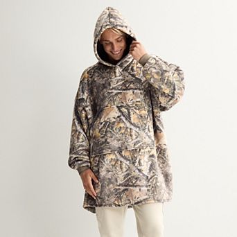 Men's Wearable Camo Blanket Hoodie