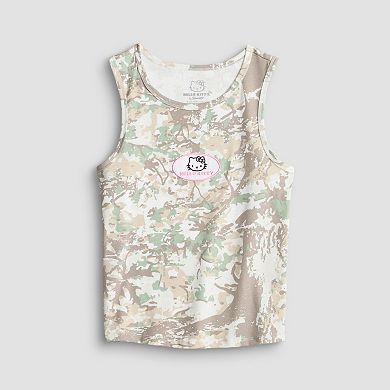 Women's Hello Kitty Patch Camo Tank Top