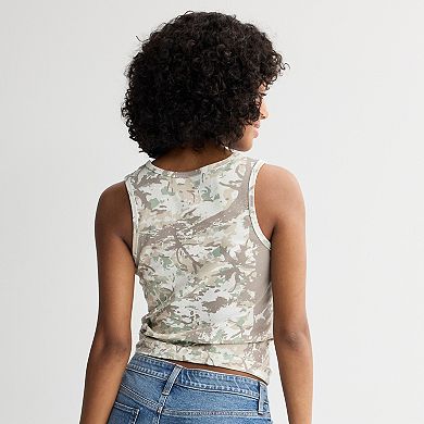 Women's Hello Kitty Patch Camo Tank Top