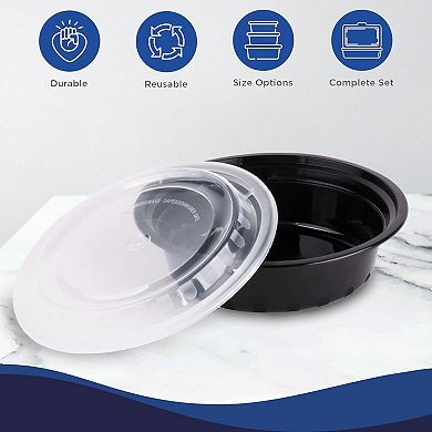 Meal Prep Containers W/ Lids, Food storage container bowl - 32 oz