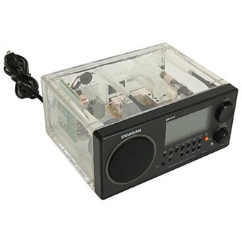 Sangean WR2 AM/FM‑RBDS Wooden Cabinet Digital Tuning Radio with Bluetooth and USB Connectivity