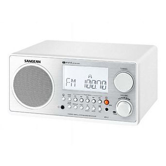 Sangean WR2 AM/FM‑RBDS Wooden Cabinet Digital Tuning Radio with Bluetooth and USB Connectivity
