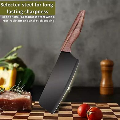 3-Piece Kitchen Knife Set with Chef, Slicing, and Fruit Knives Razor-Sharp