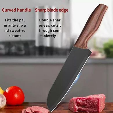 3-Piece Kitchen Knife Set with Chef, Slicing, and Fruit Knives Razor-Sharp