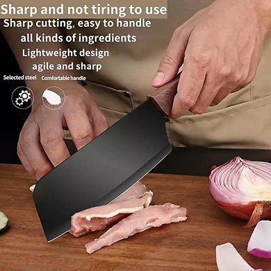 3-Piece Kitchen Knife Set with Chef, Slicing, and Fruit Knives Razor-Sharp