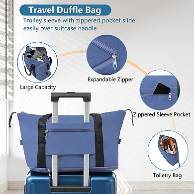 Whisen 3 Piece Set: 20 Inch Lightweight ABS Hardshell Spinner Luggage for Travel