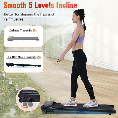 Whisen 2.5HP Treadmill with 12 Preset Modes, No Installation, Wristband Remote