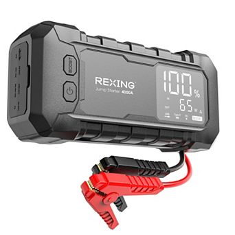 Rexing 4000A Jump Starter & 65W Quick Charger