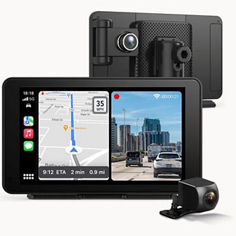 Rexing 4K & 1080p Dash Cam CarPlay/Android Auto Console