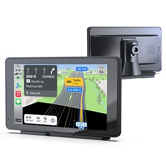 Rexing 7-Inch Wireless Touchscreen Display Adapter with Apple CarPlay & Android Auto
