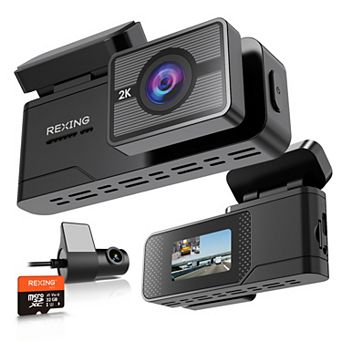 Rexing 2K Front & 1080p Rear Dash Cam with App Control