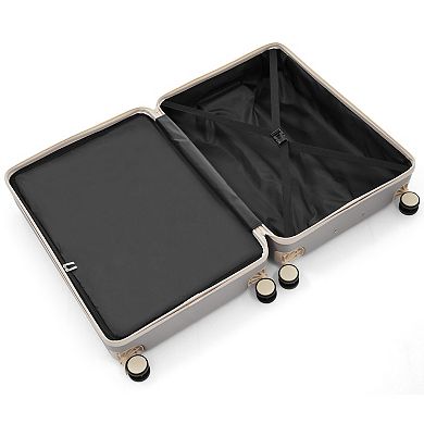 Whisen 20/24/28 Inch 3 Piece ABS Luggage Set with Spinner Wheels, TSA Lock
