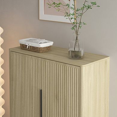 Minimalist Shoe Cabinet with Adjustable Shelves, Ideal for Hallway & Living Room