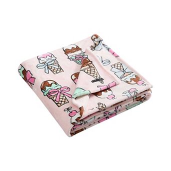 Betsey Johnson Coquette Ice Cream Throw Blanket