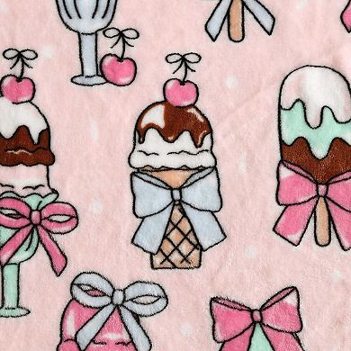 Betsey Johnson Coquette Ice Cream Throw Blanket