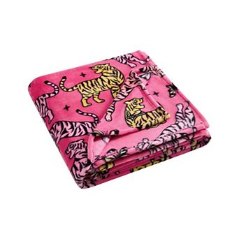 Betsey Johnson Butterfly Tiger Throw Blanket