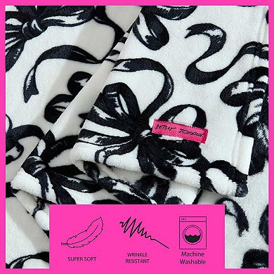 Betsey Johnson Ballet Bows Throw Blanket