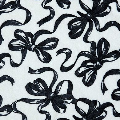 Betsey Johnson Ballet Bows Throw Blanket