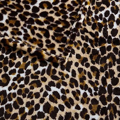 Betsey Johnson Etched Leopard Throw Blanket