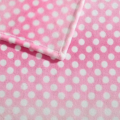 Betsey Johnson Ombre Dots Throw Blanket