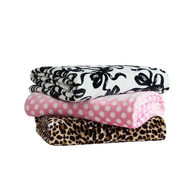 Betsey Johnson Ombre Dots Throw Blanket