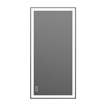 Large LED Bathroom Vanity Mirror with Adjustable Lighting and Anti-Fog Feature