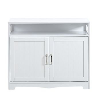 IFMALL Discreet Pet Washroom Enclosure with Storage Shelf and Dual Entry Doors