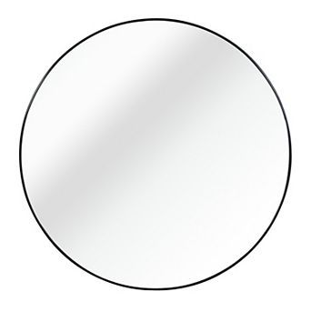 TOEMOA Round Wall Mirror with Shatterproof Glass and Aluminum Frame