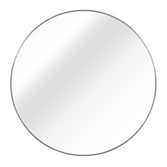 TOEMOA Round Wall Mirror with Shatterproof Glass and Aluminum Frame