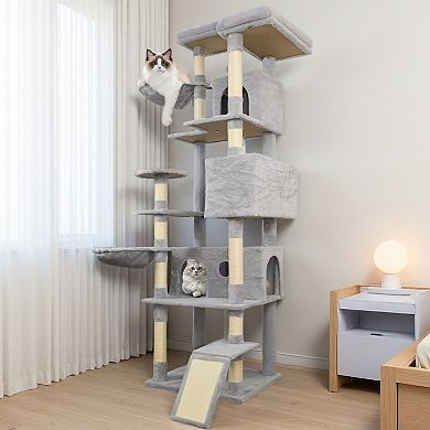 IFMALL Multi-Level Cat Tree Tower with Condos Hammocks and Scratching Posts