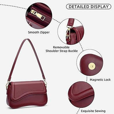 Small Shoulder Clutch Hobo Bag for Women, Trendy Underarm Purse