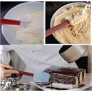 3-Piece Silicone Spatula Set Heat-Resistant, Nonstick & BPA-Free