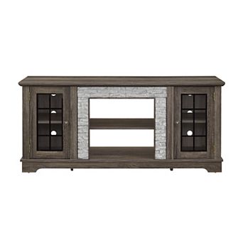 GOODSILO Contemporary Media Console Cabinet with Dual Storage Doors