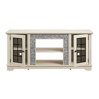 GOODSILO Contemporary Media Console Cabinet with Dual Storage Doors