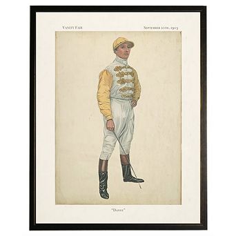 Danny Jockey in Copper and Black Frame