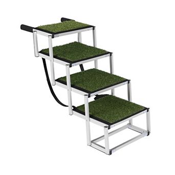 IFMALL Foldable Pet Ramp for Vehicles Portable Dog Stairs Non-Slip Surface Supports