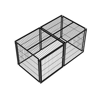 IFMALL Spacious Indoor Pet Cage with Secure Top Cover for Medium Sized Dogs