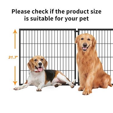 IFMALL Spacious Indoor Pet Cage with Secure Top Cover for Medium Sized Dogs