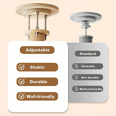 IFMALL Large Adjustable Height Floor to Ceiling Cat Tree with Scratching Post