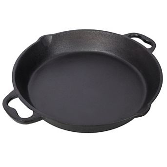 12inch Pre-Seasoned Cast Iron Skillet Pan,Dual Assist Handles,for Grill, Stovetop, Induction,Oven