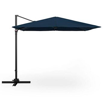 Clihome 9.5 Ft Square Patio Cantilever Umbrella with 360° Rotation