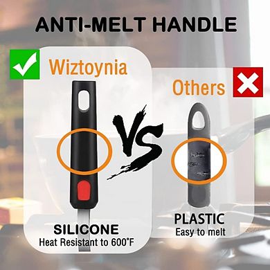2-Piece Silicone Spatula Set, Heat-Resistant, Nonstick Cooking Utensils