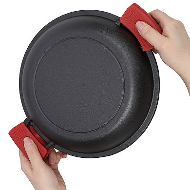 5 Quart 2 in 1 Pre-Seasoned Cast Iron Dutch Oven With Dual Handle, Deep Pot With 1pc Iron Pot Rack