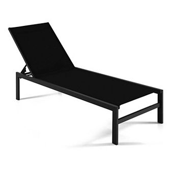 Clihome 6-Position Chaise Lounge Chairs with Rustproof Aluminium Frame