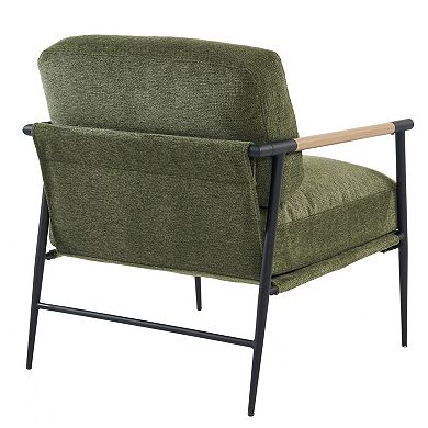 Accent lounge chair Green color