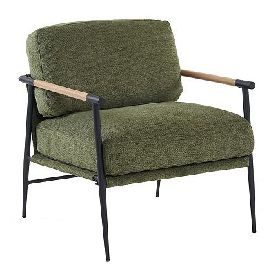 Accent lounge chair Green color