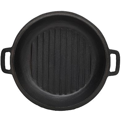 5 Quart 3 in 1 Pre-Seasoned Cast Iron Dutch Oven
