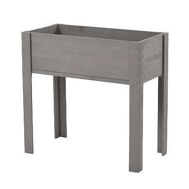 31x31x16" Wooden Elevated Garden Bed with Legs for Outdoor Use
